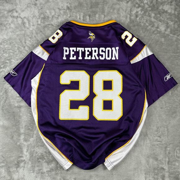 Women’s Authentic Vintage Minnesota Vikings Adrian Peterson Jersey Mens Size XL - Picture 2 of 6
